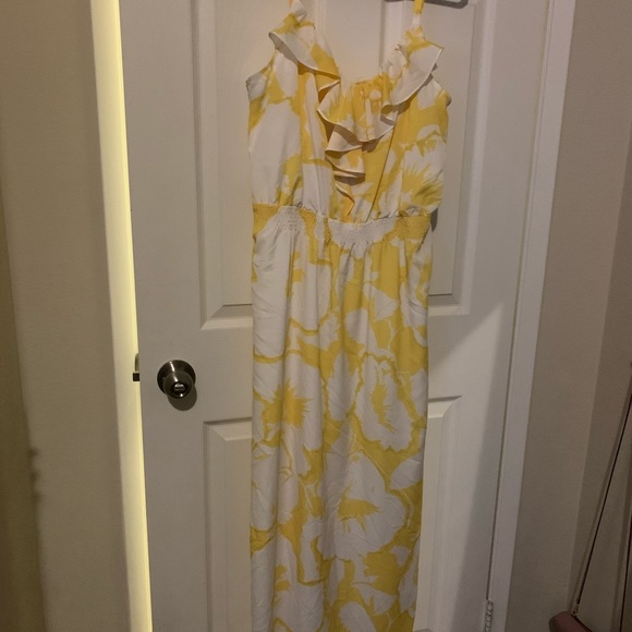 Loft Yellow Hibiscus Dress - Picture 2 of 5